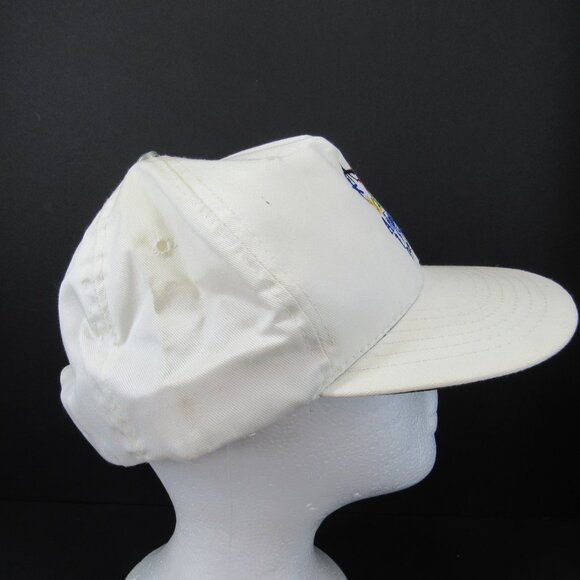 Atlanta 1996 5 Point Star Olympic Rings White Wide Brim Adj Snapback Cap Hat - Picture 4 of 8